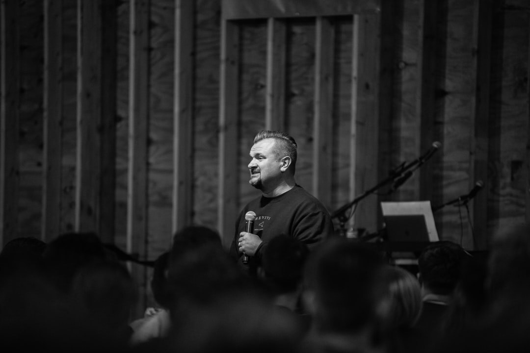 inspirational leader speaking on stage