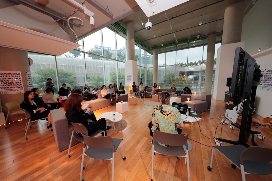 group discussion in workshop