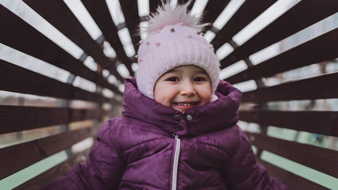happy person smiling outdoors